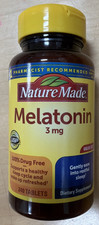 Nature Made Melatonin - 3mg Tablets - Sleep Aid for Adults - 3 pack - 240ct ea
