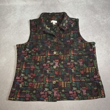 Christopher & Banks Brown XL Quilted Womens V...