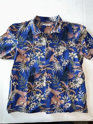 Hawaiian Button Up Shirt Size L Men s 100% Cotton US Polo ASSN