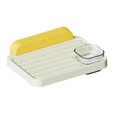 Bird Perch Tray with Bowl for Bird Cage Bird Station Parrot Playground Tray