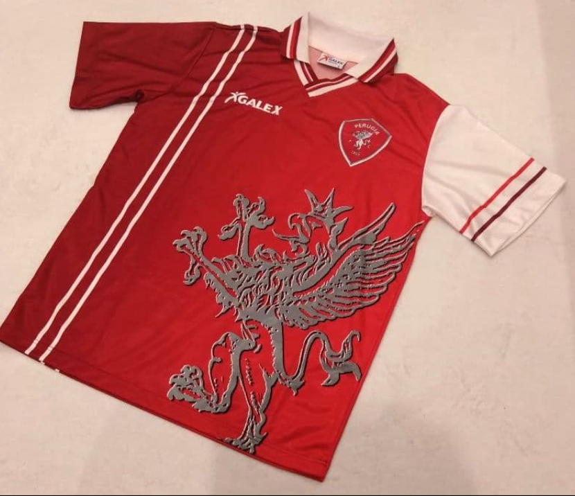 Perugia Nakata #7 Jersey GALEX Italy Vintage Football Shirt L | eBay