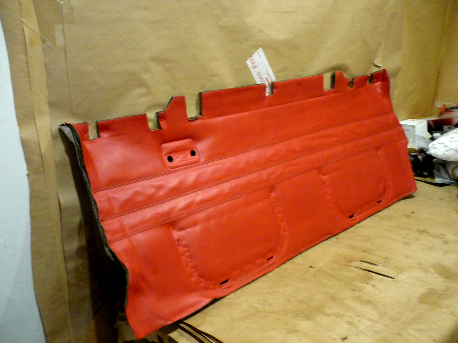Ferrari 360,430, -Complete Rear Mat/ Upholstery- Red Leather- P/N 66842191