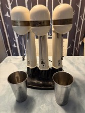 Vintage Mix ‘n Whip Master Triple Mixer Malt Countertop Ice Cream Parlor Works