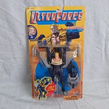 Galoob Ultra Force Hardcase Ultra Hero w/Glider Action Figure 1995 MOC 90s Vintg