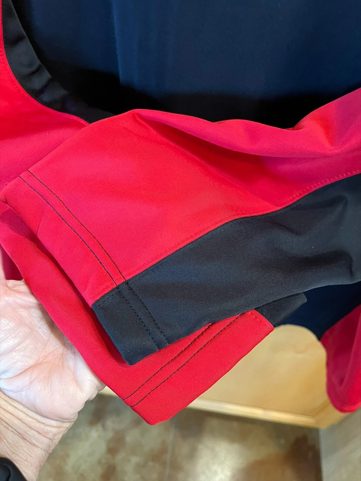 Charles River Apparel Corvette Jacket Men XXXL Black Red Full Zip Fleece Lined image 4