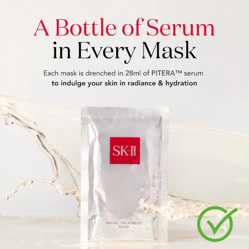 SK-II Facial Treatment Mask 10 Sheets | Brightening & Hydrating | Pitera Essence - Image 3 of 4