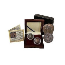 Christian Cup Coins: A Medieval Coin Mystery - 2 Coin Byzantine Collection