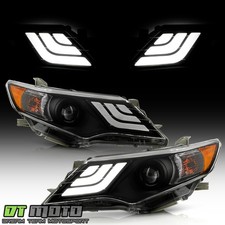 Upgrade Built In Led Drl For 2012-2014 Toyota Camry Black Projector Headlights Upgrade Built In Led Drl For 2012-2014 Toyota Camry Black Projector Headlights