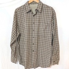 Haggar Generations Men's Large Long Sleeve Button Up Plaid Shirt