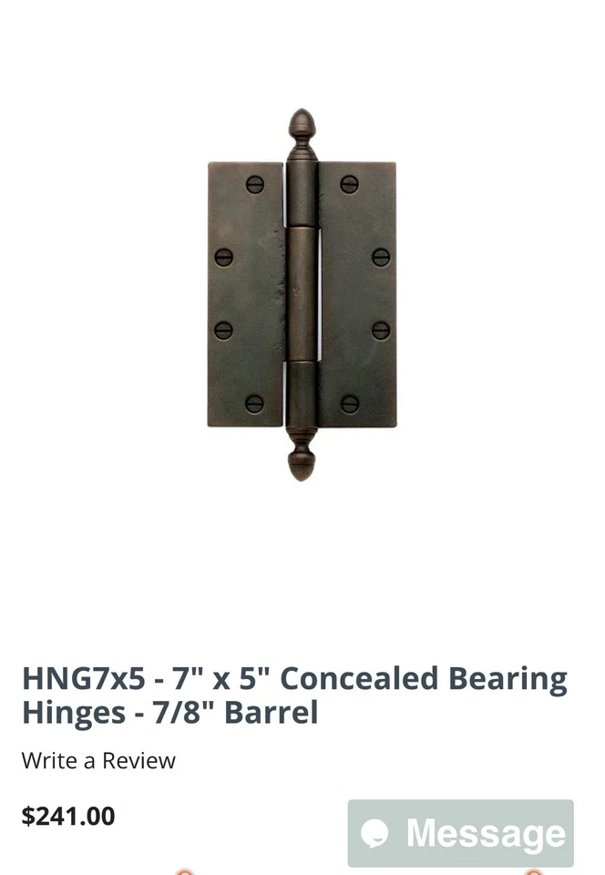 Rocky Mountain Hardware bisagra de 7 pulgadas Foto 3 de 4