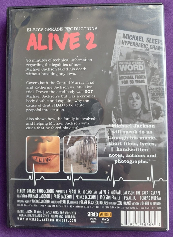 Alive 2 Michael Jackson Documentary - The Great Xscape BluRay - Image 2 of 3