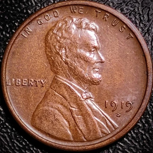 1919 S Lincoln Wheat Cent - AU - 1C