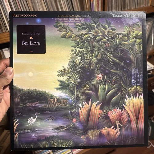 Fleetwood Mac Tango In The Night PROMO Record LP Hype Sticker / VG+ / Inner Slv
