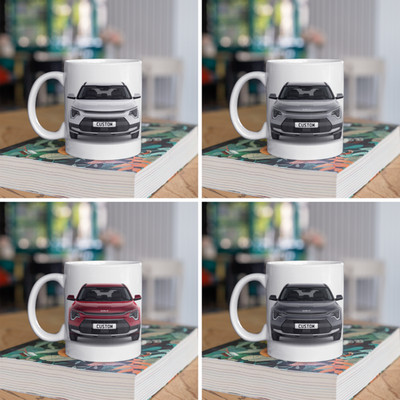 Personalisierter reiner Kaffeebecher Kia Niro Hybrid Geschenk - Farbauswahl - SCHNELLER VERSAND