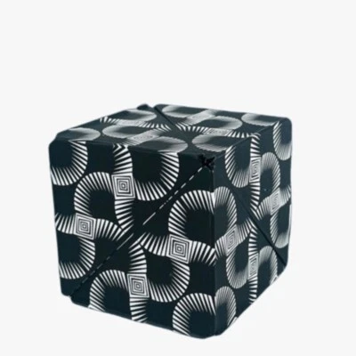 Wiztex Magnetisches Würfelpuzzle verwandelt sich in 70 Formen Schwarz & Weiß DE
