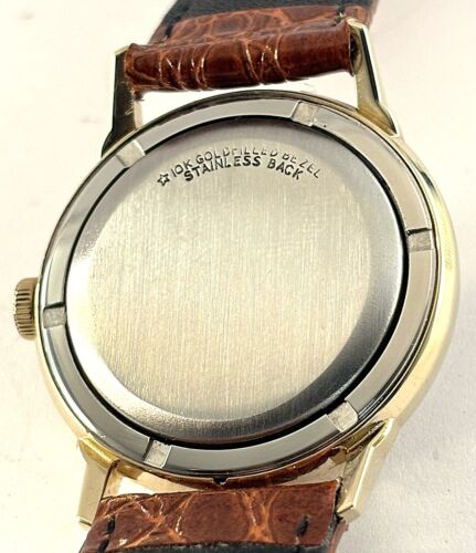 Vintage Longines Wittnauer 10k Gold GF Automatic Mens Dress Watch 17J 1950s - Picture 8 of 10