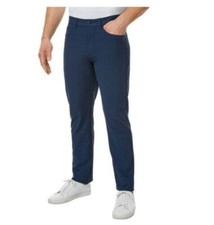 NEW Member's Mark Men's Benton Blue Navy UPF 30 Slim Fit Performance Pants