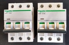 SCHNEIDER iC60H T.P MCB 63A, 32A, 25A, 20A, 16A, 10A, 6A, 3 phase. Type B
