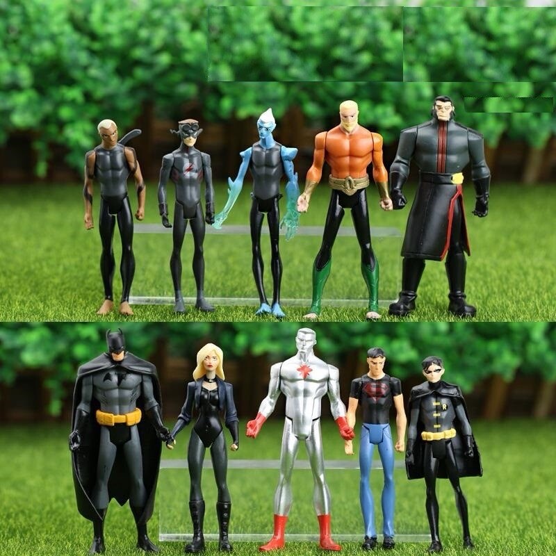 Lot Of 10 Dc Action Figures Young Justice, Dc Figure Lot Of 10 Super Heroes