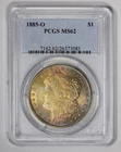 1885-O Morgan Silver Dollar - PCGS MS62 - Toned Obverse