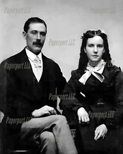1870's Doc Holliday And Big Nose Kate 8x10 Photo
