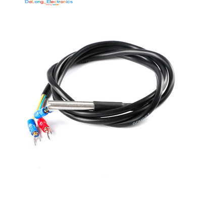(5 Pcs)Waterproof Pt100 Stainless Steel Encapsulated Temperature Sensor, High Ac