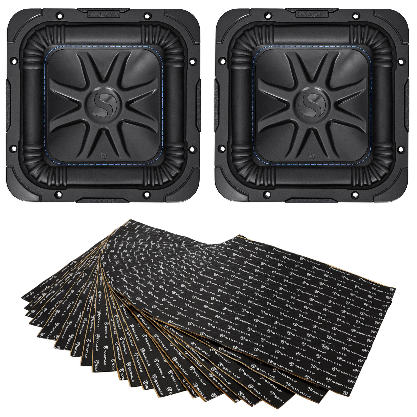 2 Автомобильных сабвуфера Kicker L7S82 мощностью 8900 Вт Solobaric L7S Комплект для подавления звуковой вибрации 59590₽