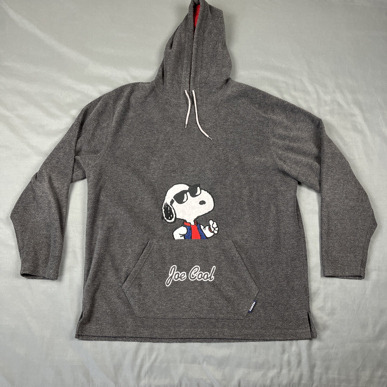 Vintage Peanuts Snoopy Joe Cool Fleece Hoodie L/XL Gr… Gem