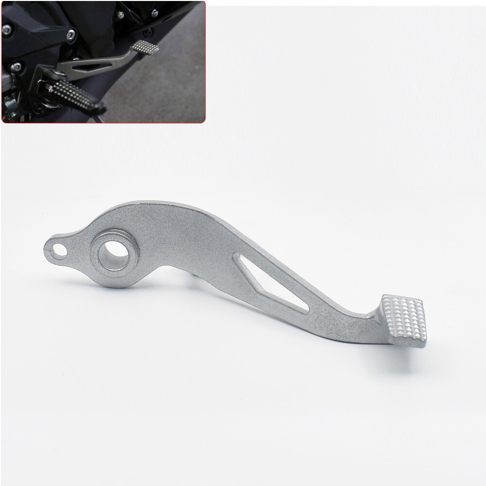 适用于川崎Z1000 Z1000SX 2014 2015 - 2023 全新后刹车脚踏板杆银色