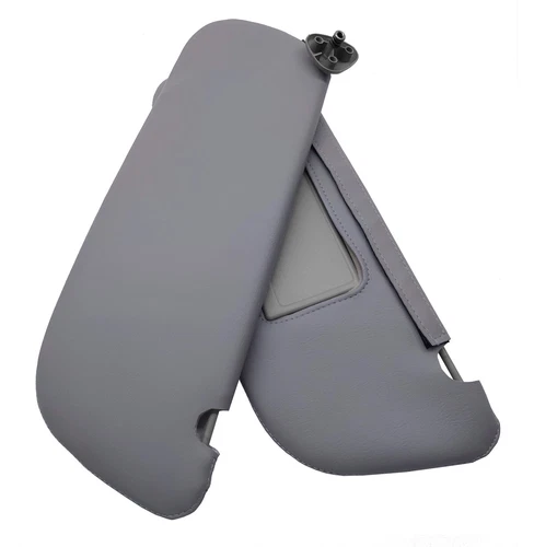 Sunvisors Cover Skin PVC Leather for Dodge Ram 1500, 2500 1994-2001 Gray
