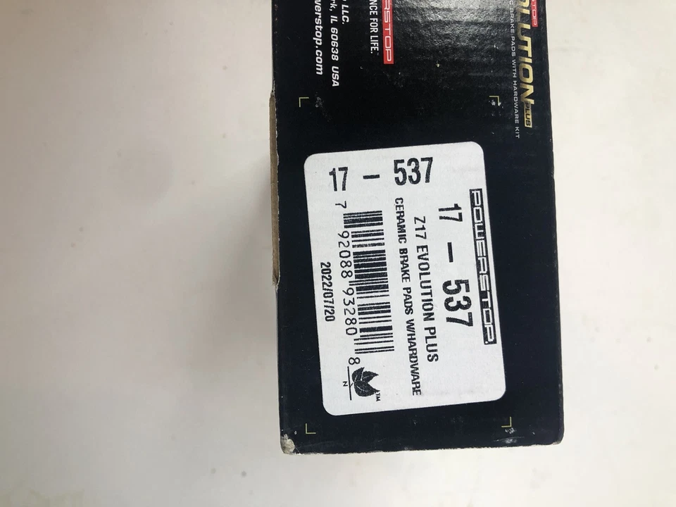 Pastillas de freno de disco traseras de cerámica Power Stop Z17 Evolution Plus para Honda Civic 06-15 Foto 2 de 2