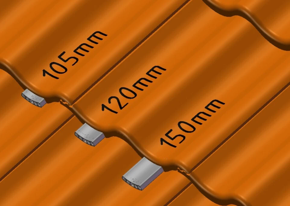 PV Kabel Dachdurchführung Universal Dachziegel Solarkabel Quetschschutz