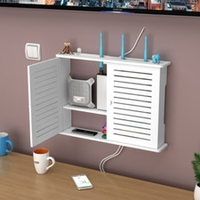 Router Schrank Kabellos WiFi Aufbewahrungsbox Wandmontage Router Kasten WLAN Box