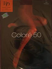 New Opaque Matte Eggplant Tights 50 Den + Colorful Gold 50 + 1 Or 2