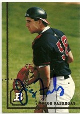 1994 Bowman JORGE FABREGAS Signed Card autograph ANGELS miami beach, fl