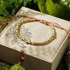 Tibetan Copper Beaded Bracelet for Luck Wealth Friendship Bracelet Handmade