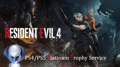Resident Evil 4 PS4 PS5 - Platinum Trophy Service / Cat Ears S+ PRO *KEIN SPIEL*