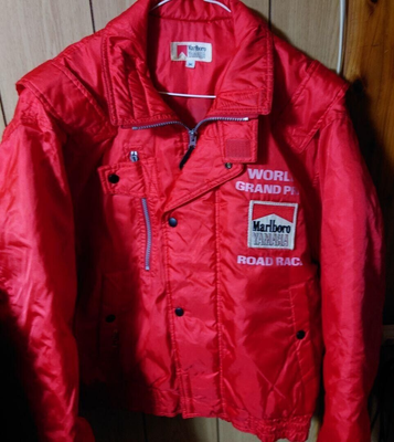 Marlboro × YAMAHA Racing jacket Vintage M size RED Japan | eBay