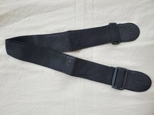 No Name Unknown Brand Nylon Black Guitar Bass Strap Adjustable 31"-56" Long