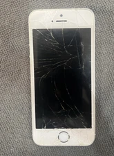 Used iPhone 5S Model# A1453 With Cracked Screen Good for Parts