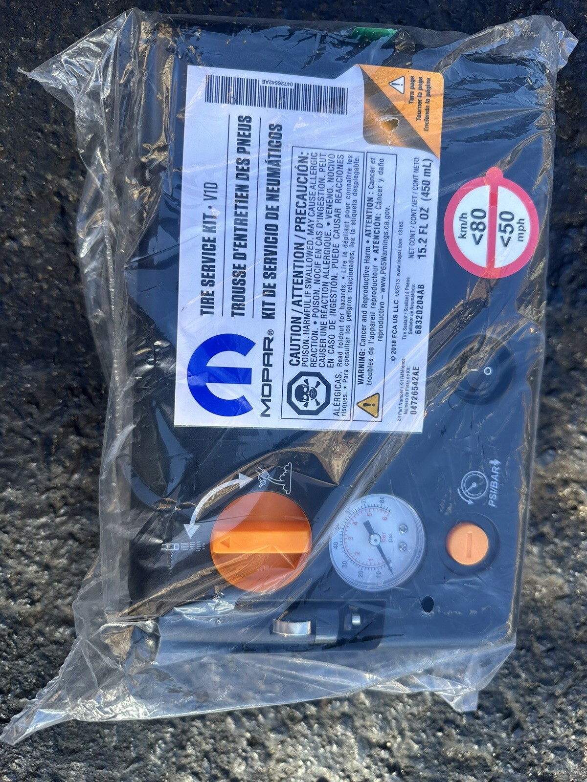 Genuine Mopar Tire Inflator Kit 04726542AE eBay