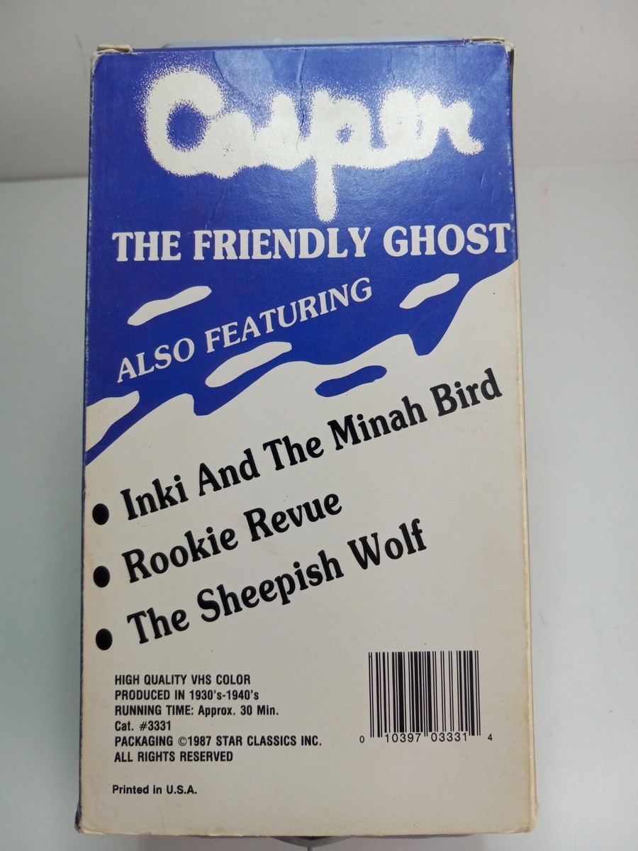 1930-1940 Casper The Friendly Ghost Star Classics No.3331 Vhs | eBay