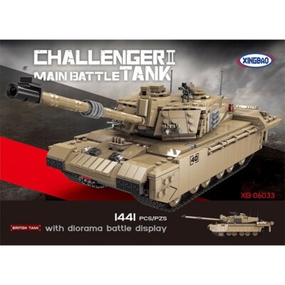 #ad #ad Xingbao British Challenger II Main Battle Tank Building Block Set 1441 PCS 06033 $59.99