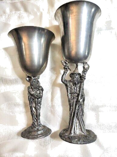 K Dopita Studio Goblet Chalice Set Rare Wizard Vintage Only 300 Made