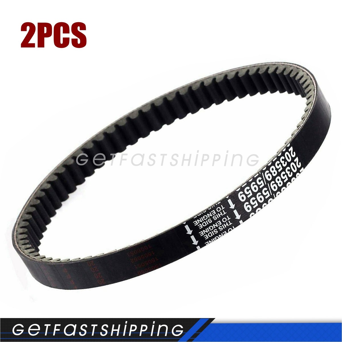 2PC 30 Series Go Kart Cogged Torque Converter Drive Belt 203589-3 For Comet  5959