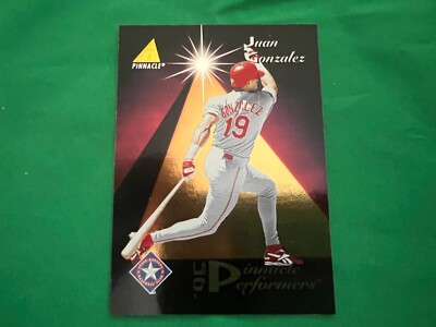 1995 Pinnacle Performers #PP4 Juan Gonzalez Texas Rangers