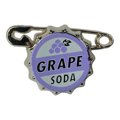 Disney Parks Pixar UP Grape Soda Cap Trading Pin, Lapel Style 1.75'' Metal 2010