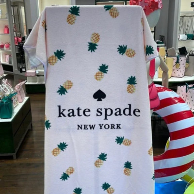 Brand New Kate Spade Beach Towel Peach Color Pineapple Print