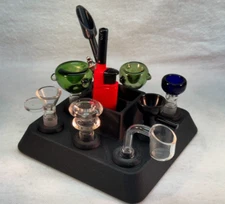 8 Hole 10 mm, 14mm, 18mm Bowl Holder Banger Display Stand, Smoking accessories