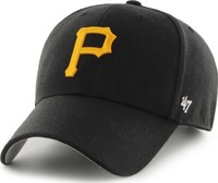 47 Brand Pittsburgh Pirates Sidepatch Mvp Black Curved Visor Cap Snapback